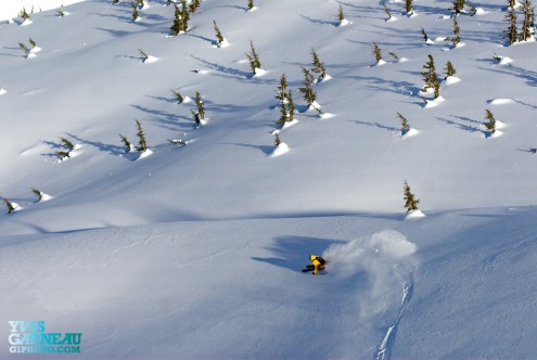 Photo of Noddy Gowans Professional Skier Heli skiing in Canada